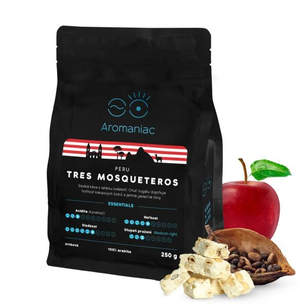 AROMANIAC Peru Tres Mosqueteros - zrnková, 250 g