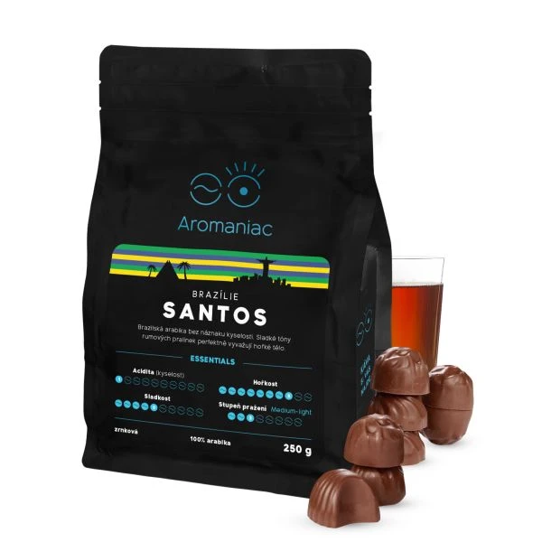 AROMANIAC Brazílie Santos, mletá 250 g