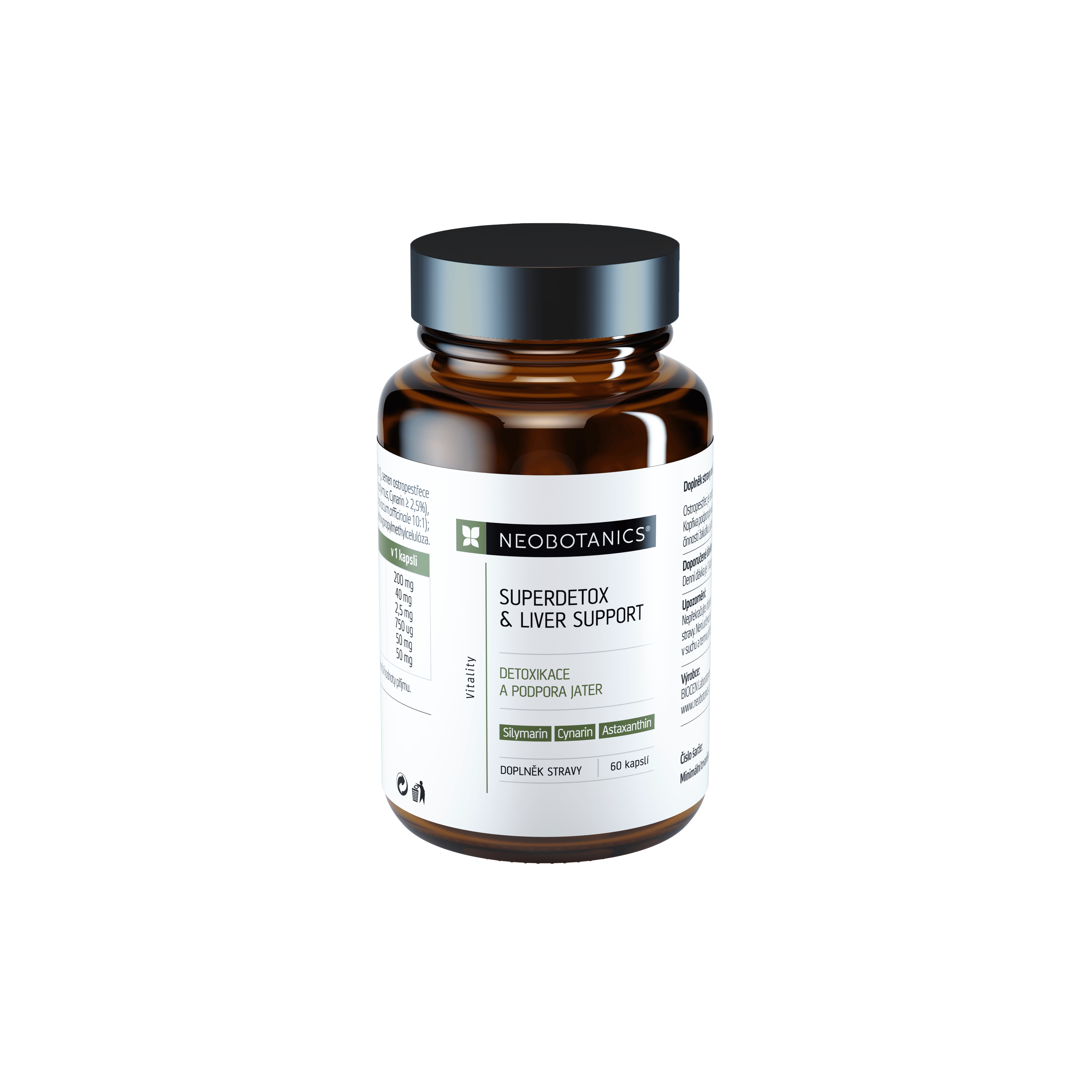 NEOBOTANICS Superdetox&Liver support 60 kapslí koupíte na Pilulka.cz