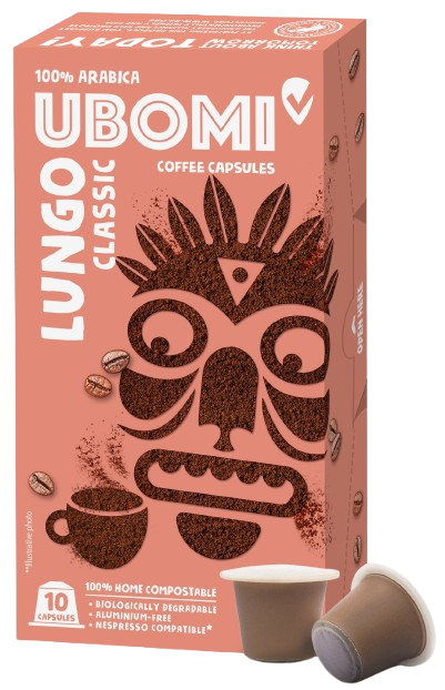 UBOMI Lungo Classic 100% Arabica RFA kávové kapsle 10 ks