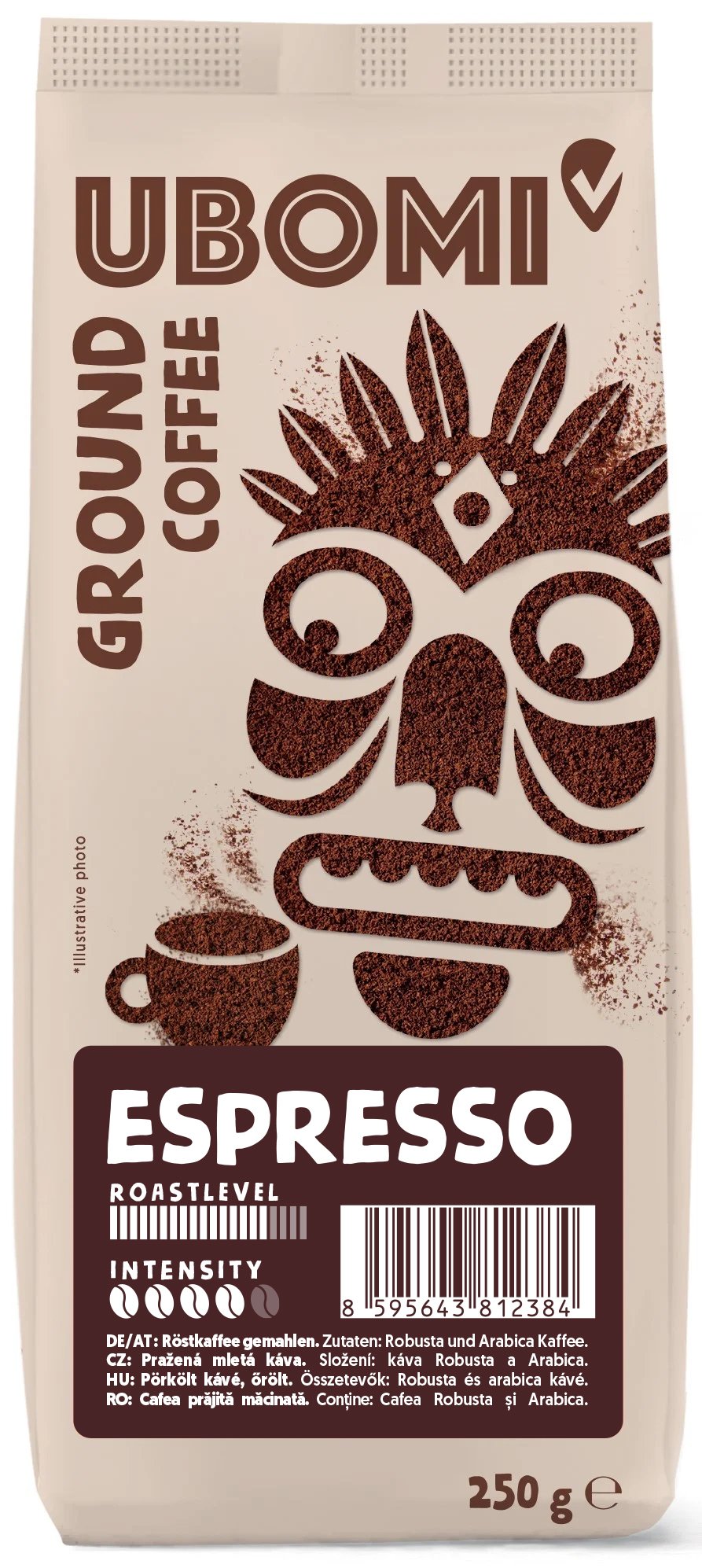 UBOMI Espresso Mletá RFA káva 250 g