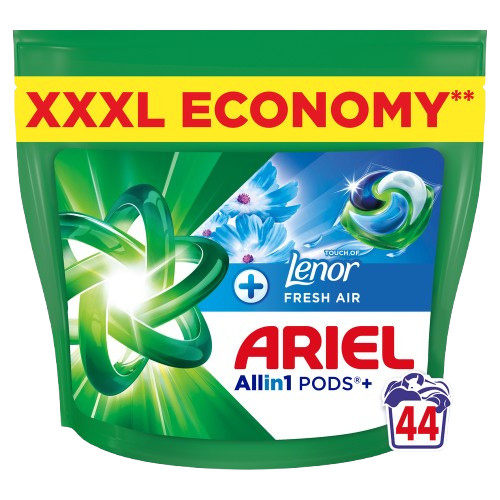 ARIEL Allin1 PODS +, Lenor fresh air, kapsle na praní, 44 ks