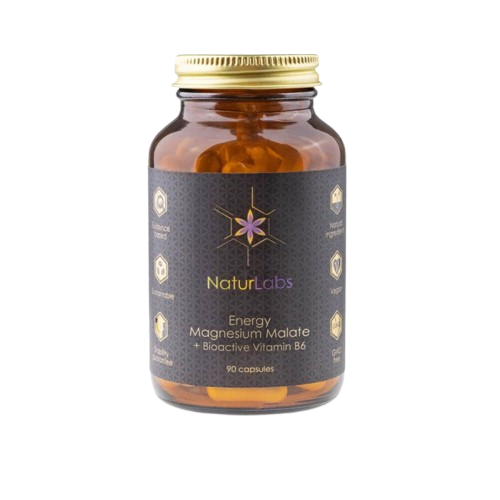 Naturlabs Horčík malát + bioaktívny vitamín B6 90 kapsúl