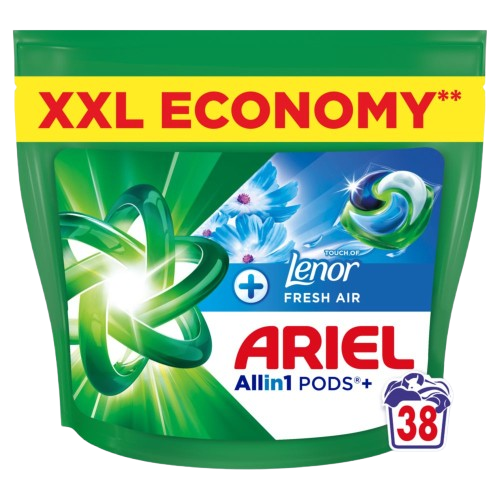 ARIEL Allin1 PODS+, Lenor fresh air, kapsle na praní, 38 ks