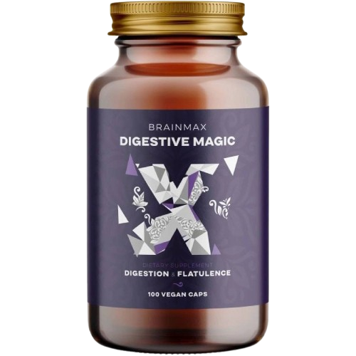 BRAINMAX Digestive Magic, Tráviace Enzýmy, 100 kapsúl