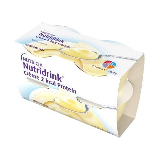 NUTRIDRINK Creme 2 kcal Protein s příchutí vanilky 4 x 200 g