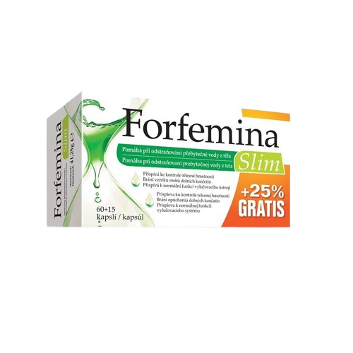 FORFEMINA Slim, Odvodnění těla 75 kapslí