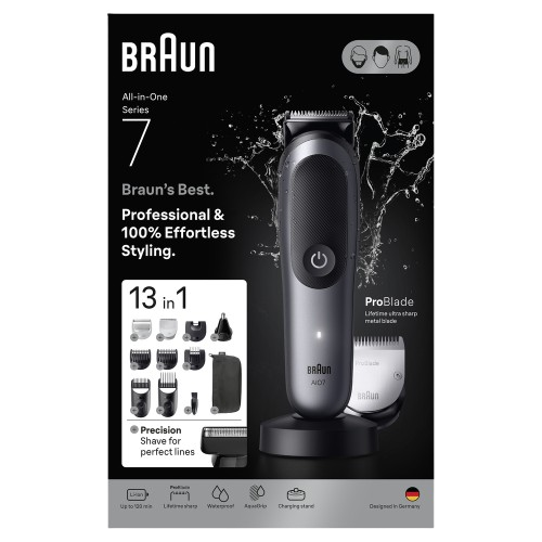 BRAUN Sada pro péči o tělo All-in-One Series 7, AIO7560, šedá
