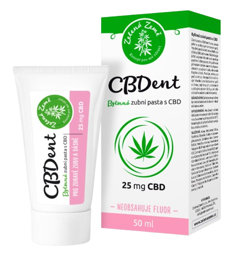 ZELENÁ ZEMĚ CBD Zubná pasta CBDent 50 ml
