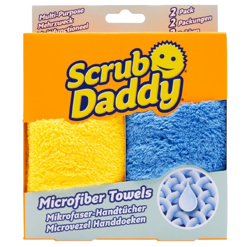 Fotografie SCRUB DADDY Microfibre Cloths - Utěrky z mikrovlákna 2 ks