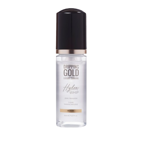DRIPPING GOLD Hydra Whip Průhledná samoopalovací pěna medium 150 ml