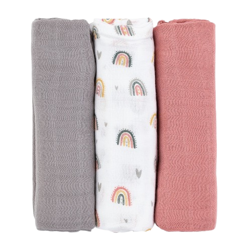 PETITE&MARS Sada plen bambusová mušelínová 3 ks