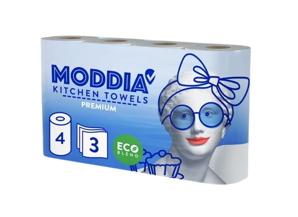 MODDIA Kuchyňské utěrky 3vrstvé, 2 ks