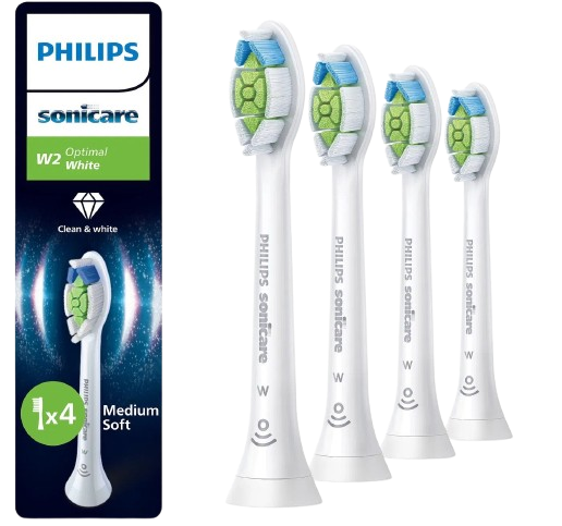PHILIPS SONICARE Optimal White HX6064/87, bílé 4 ks