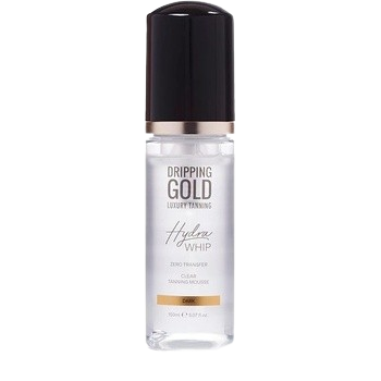 DRIPPING GOLD Hydra Whip Tanning Mousse průhledná samoopalovací pěna Dark 150 ml