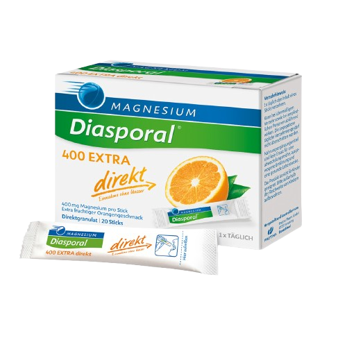 MAGNESIUM-DIASPORAL 400 EXTRA direkt, pomeranč 20 sáčků