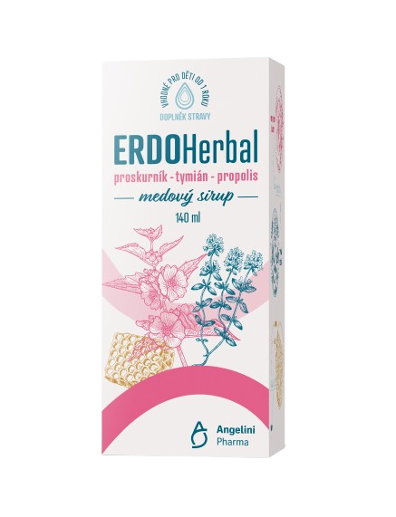 ERDOHERBAL Medový sirup 140 ml