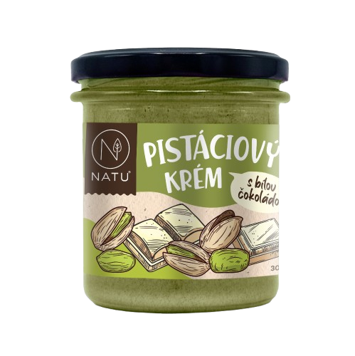 NATU Pistáciový krém s bílou čokoládou 300 g