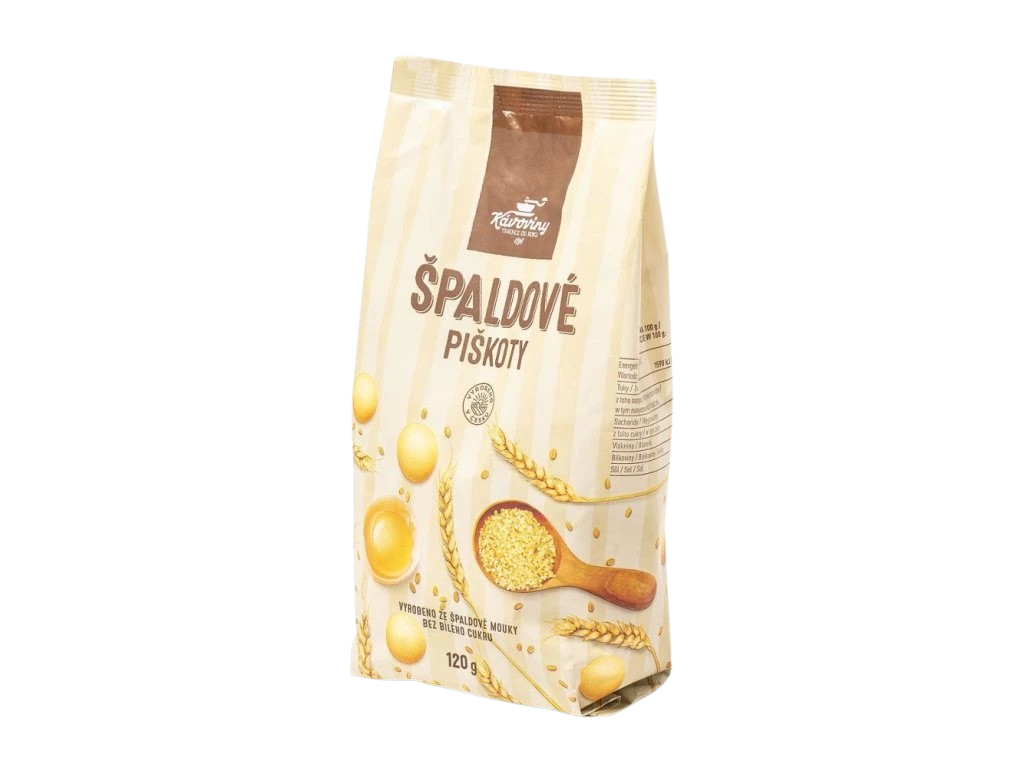 KÁVOVINY Piškoty špaldové 120 g