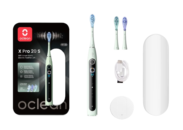 OCLEAN X Pro 20 S Green sonický kartáček a pouzdro, zelený