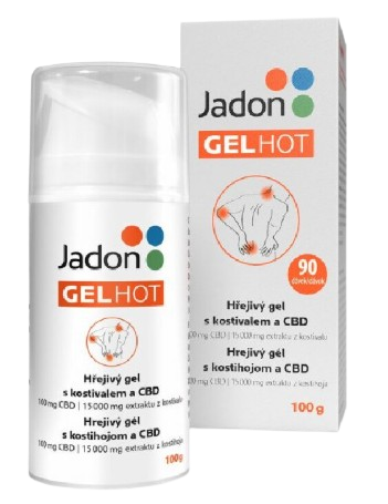JADON gel HOT Hřejivý gel s kostivalem a CBD 100 g