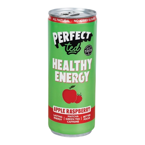 NATU Healthy Matcha Energy Drink jablko a malina 250 ml