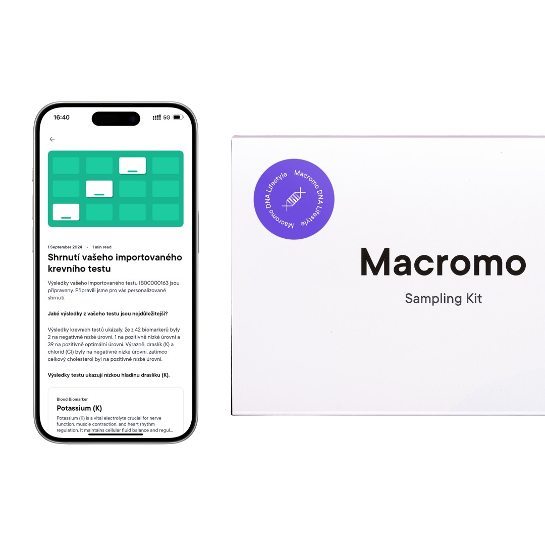 MACROMO DNA Lifestyle – genetický test pro zdravý životní styl