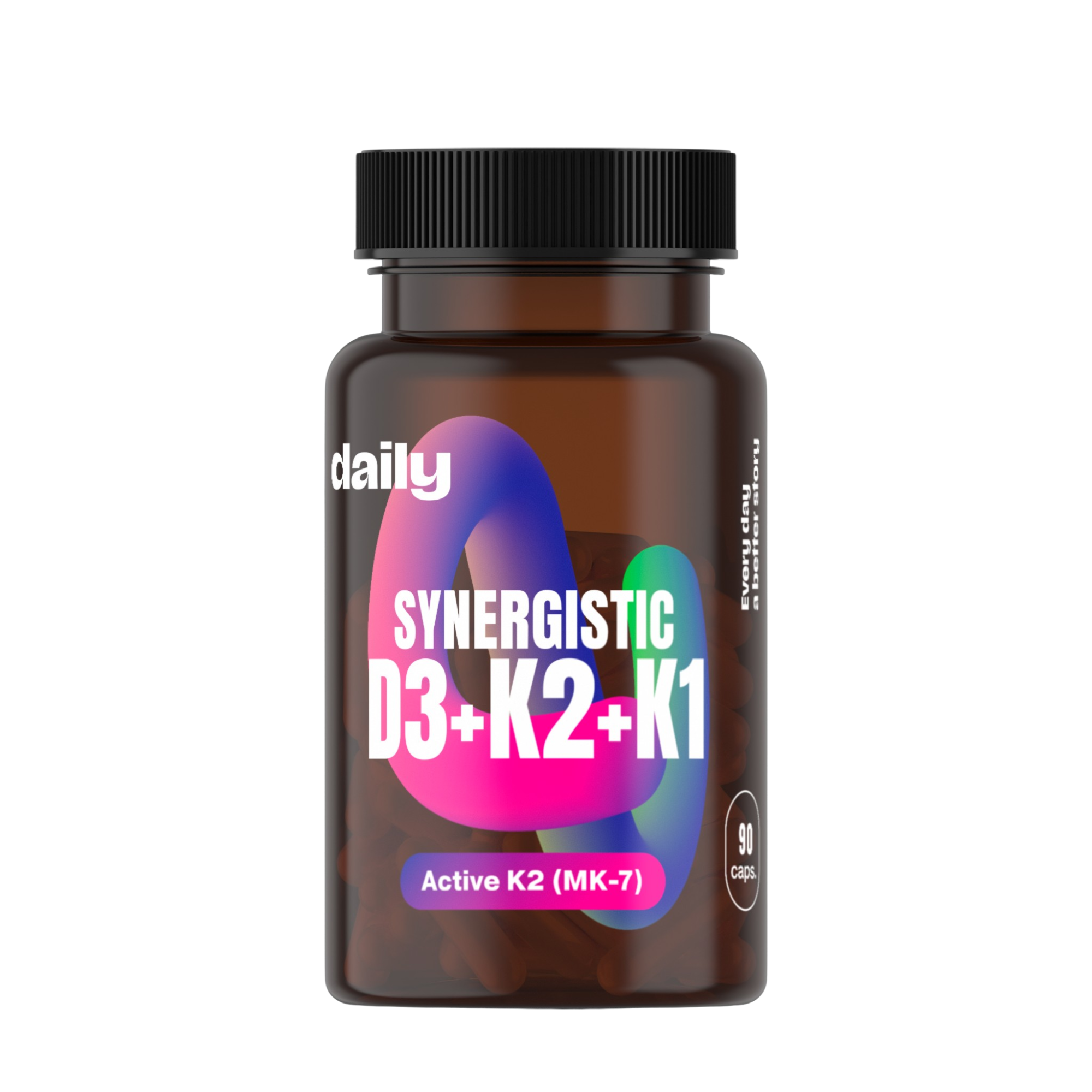 Daily Synergistic D3 + K2 + K1 90 kapsúl