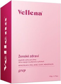 VELLENA Ženské zdraví nápoj příchuť Grep 30 sáčků
