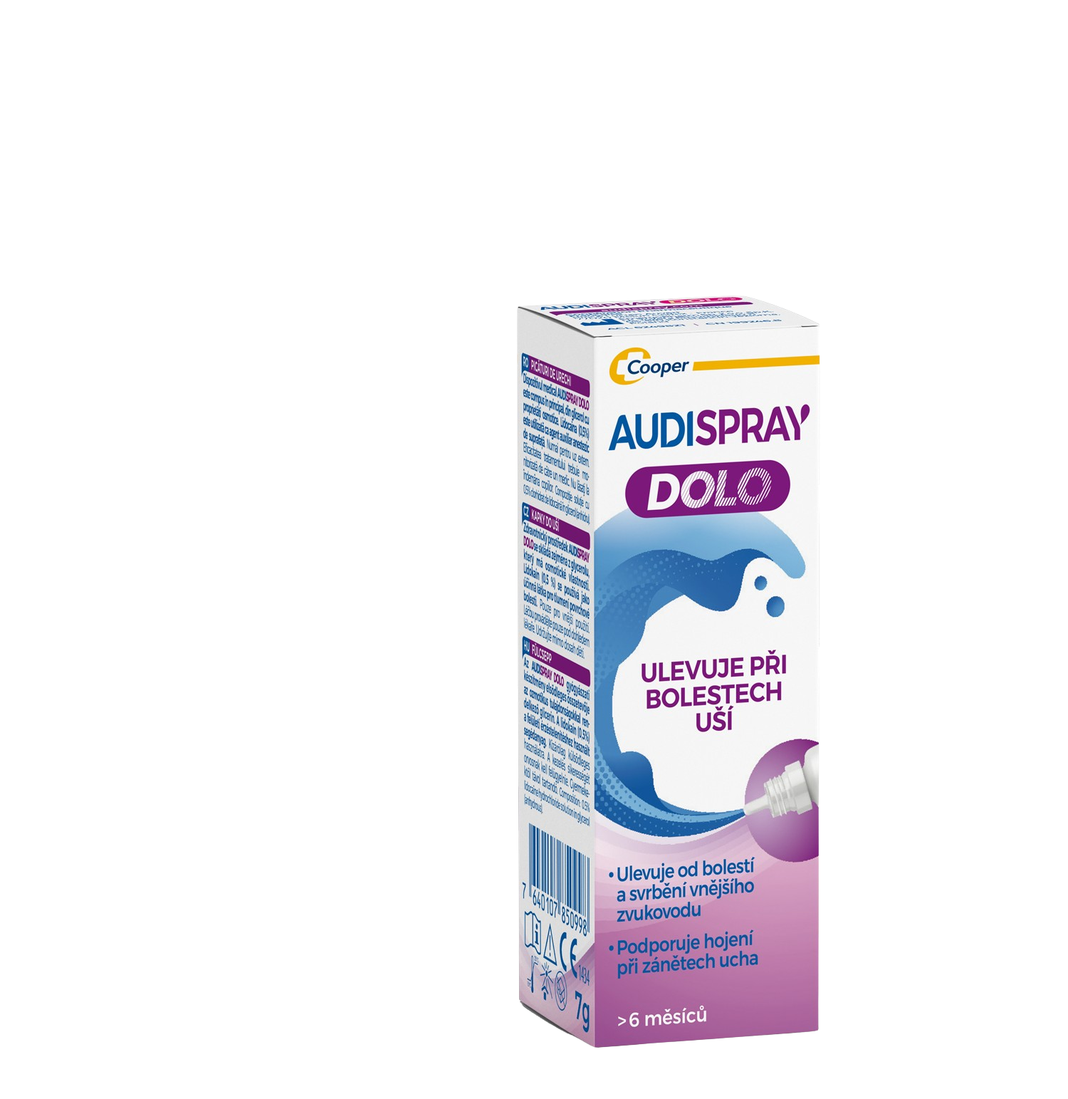 Audispray Dolo kvapky do uší 7 g