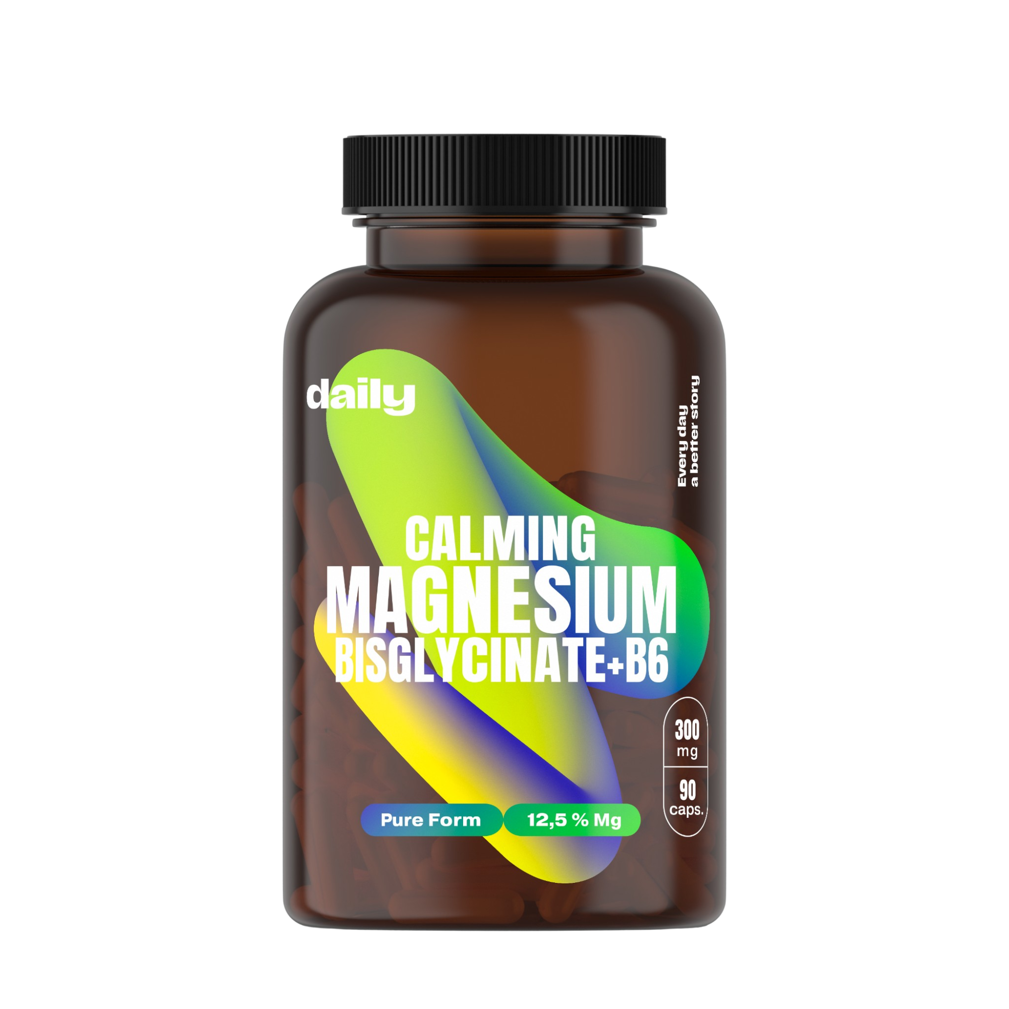 DAILY Calming Magnesium Bisglycinate + B6 90 kapslí