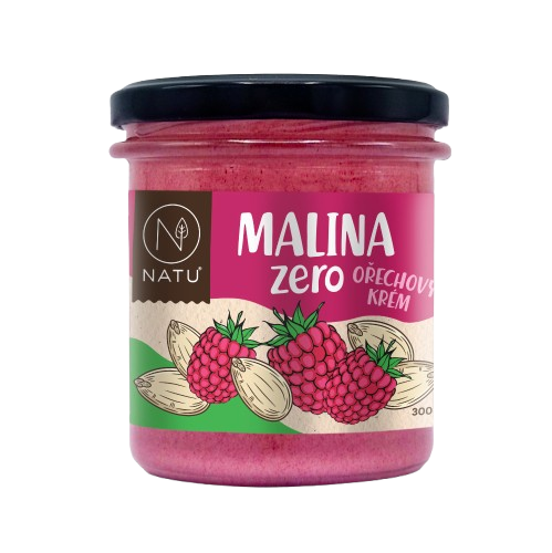 NATU Malina Zero ořechový krém 300 g