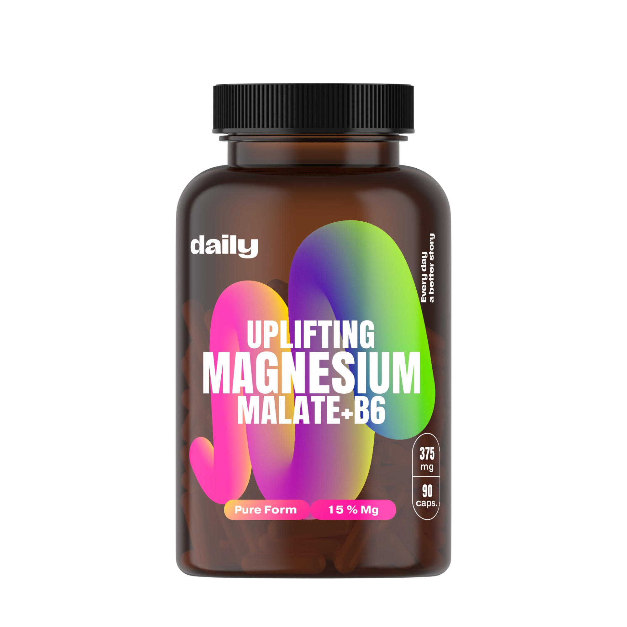 DAILY Uplifting Magnesium Malate + B6 90 kapslí