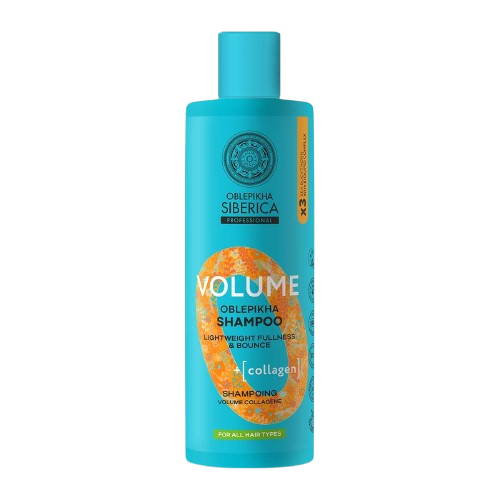 NATURA SIBERICA Oblepikha O Volume Kolagenový šampon pro objem vlasů 400 ml