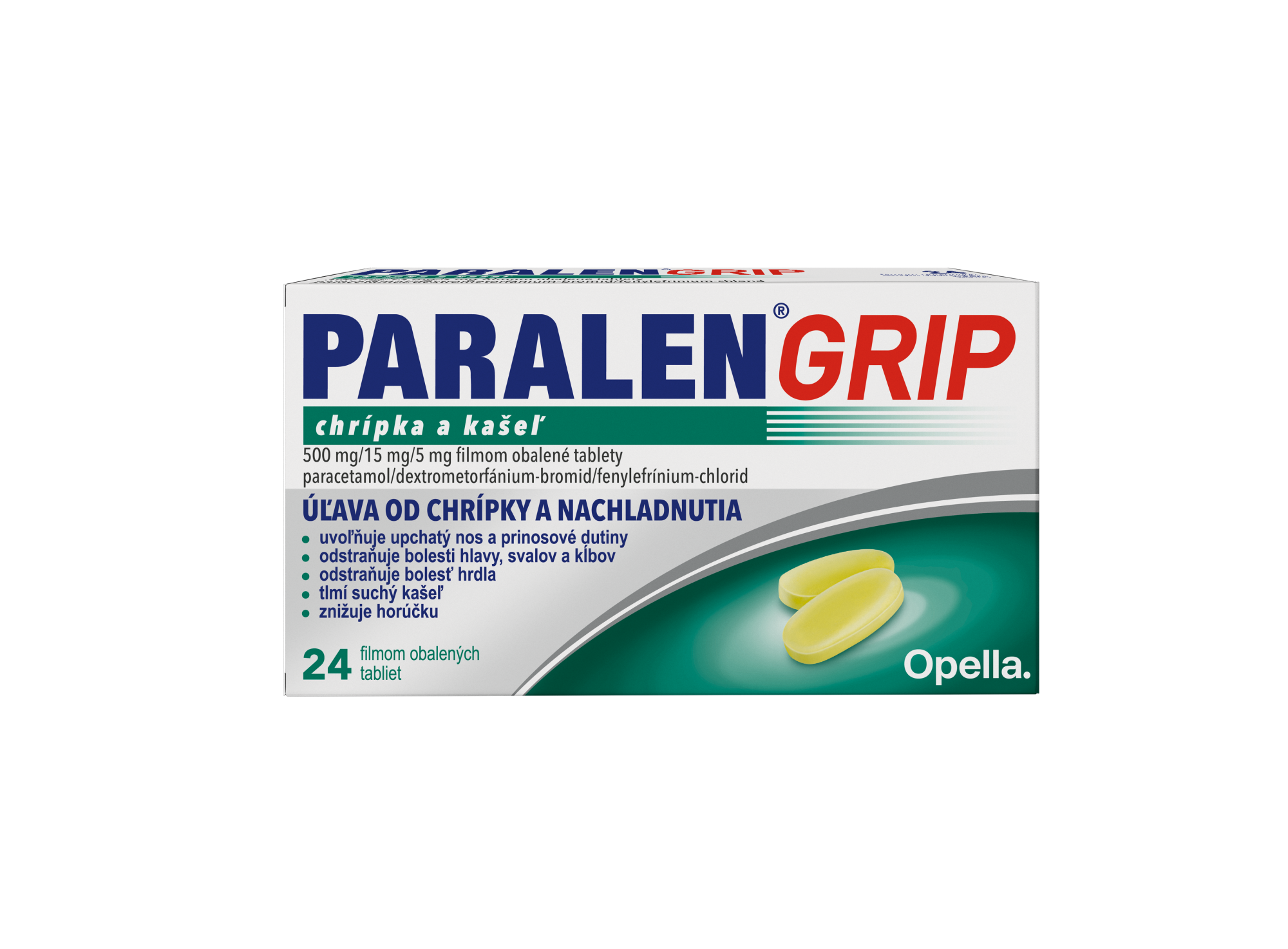 PARALEN Grip chrípka a kašeľ 24 tabliet