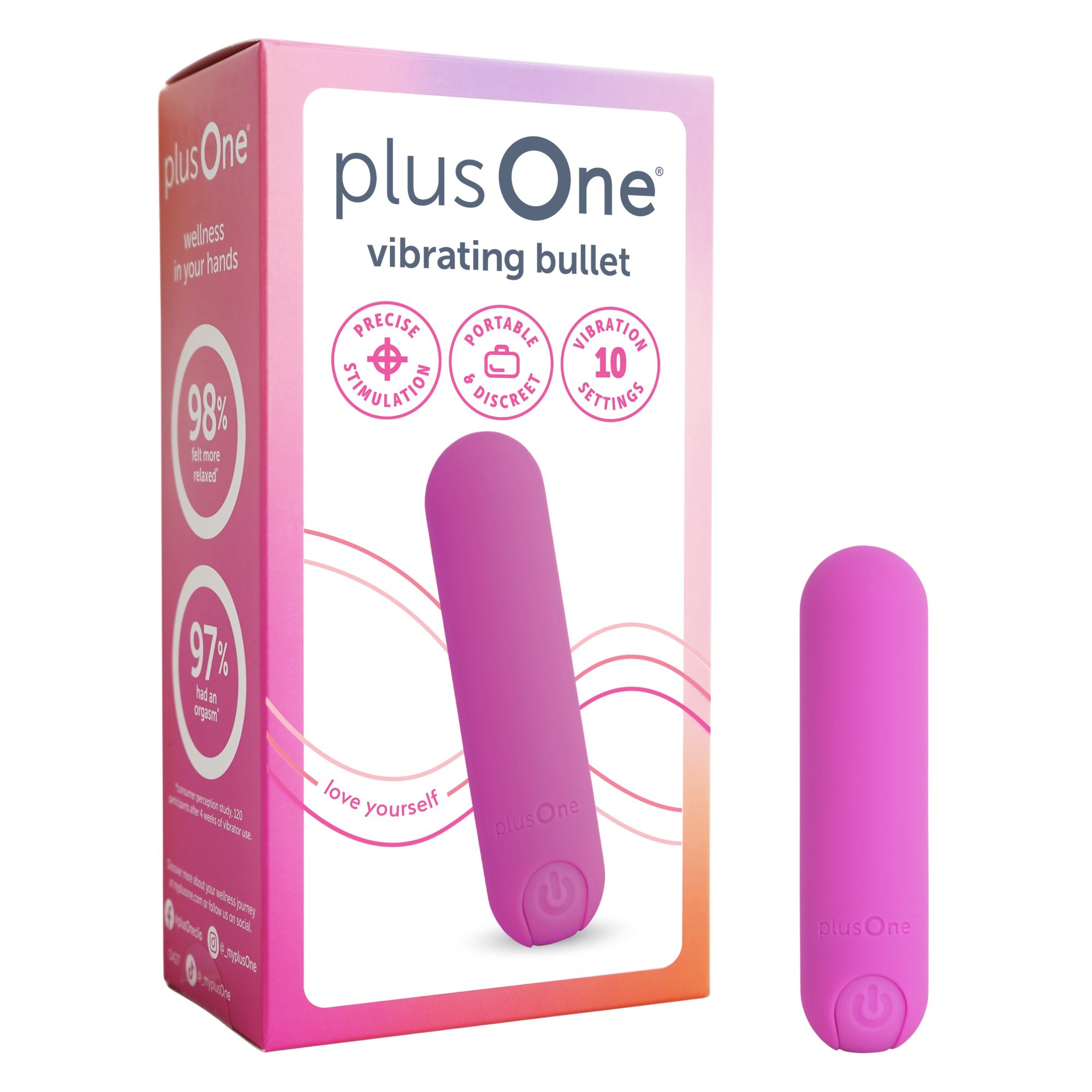 PLUSONE Mini vibrátor Secret Spark PLO-6702DPKN