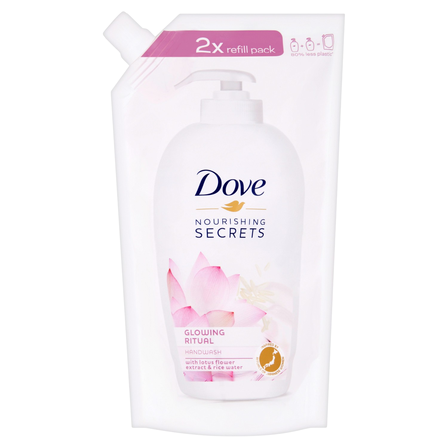 DOVE Glowing ritual Tekuté mydlo náhradná náplň 500 ml