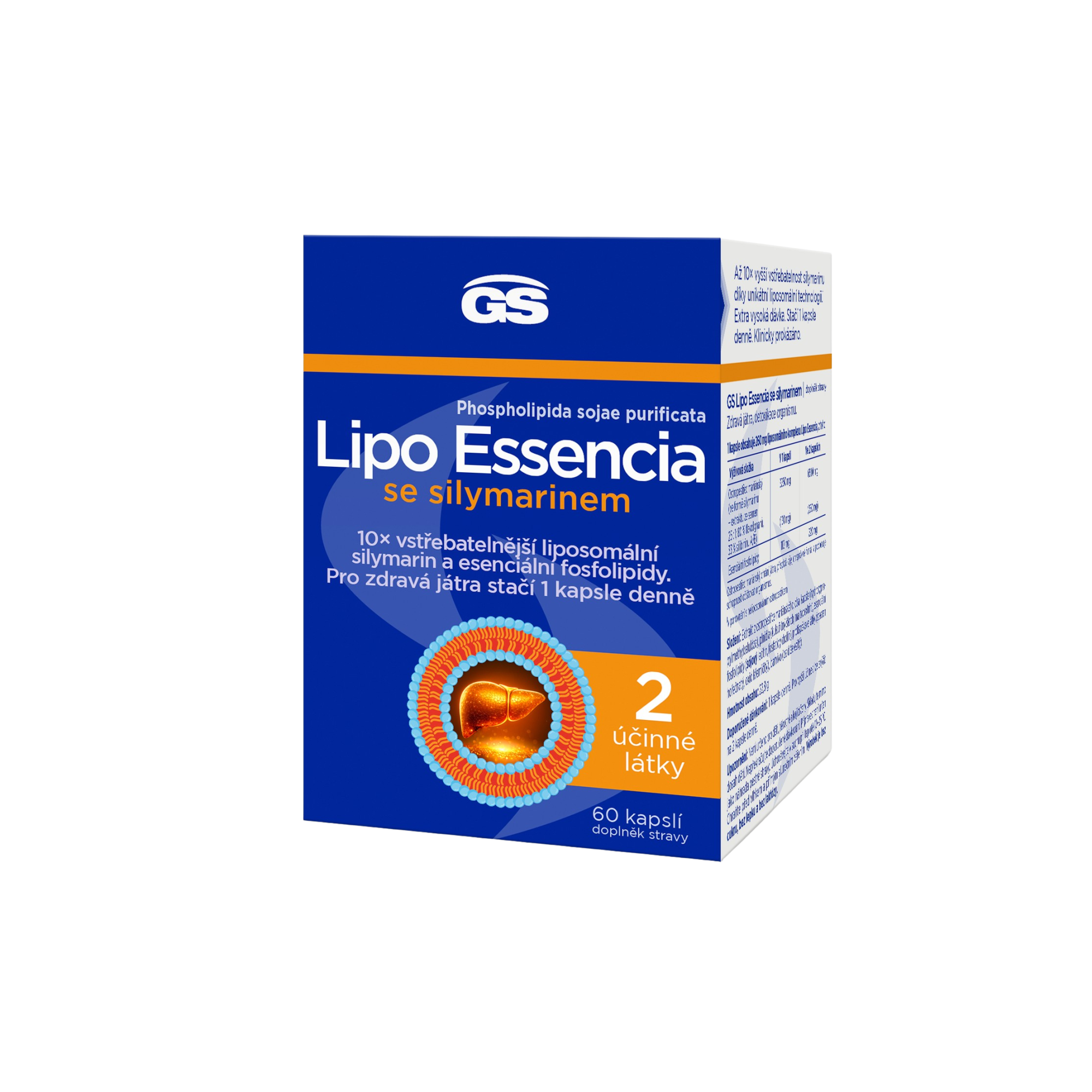 GS Lipo Essencia se silymarinem 60 kapslí