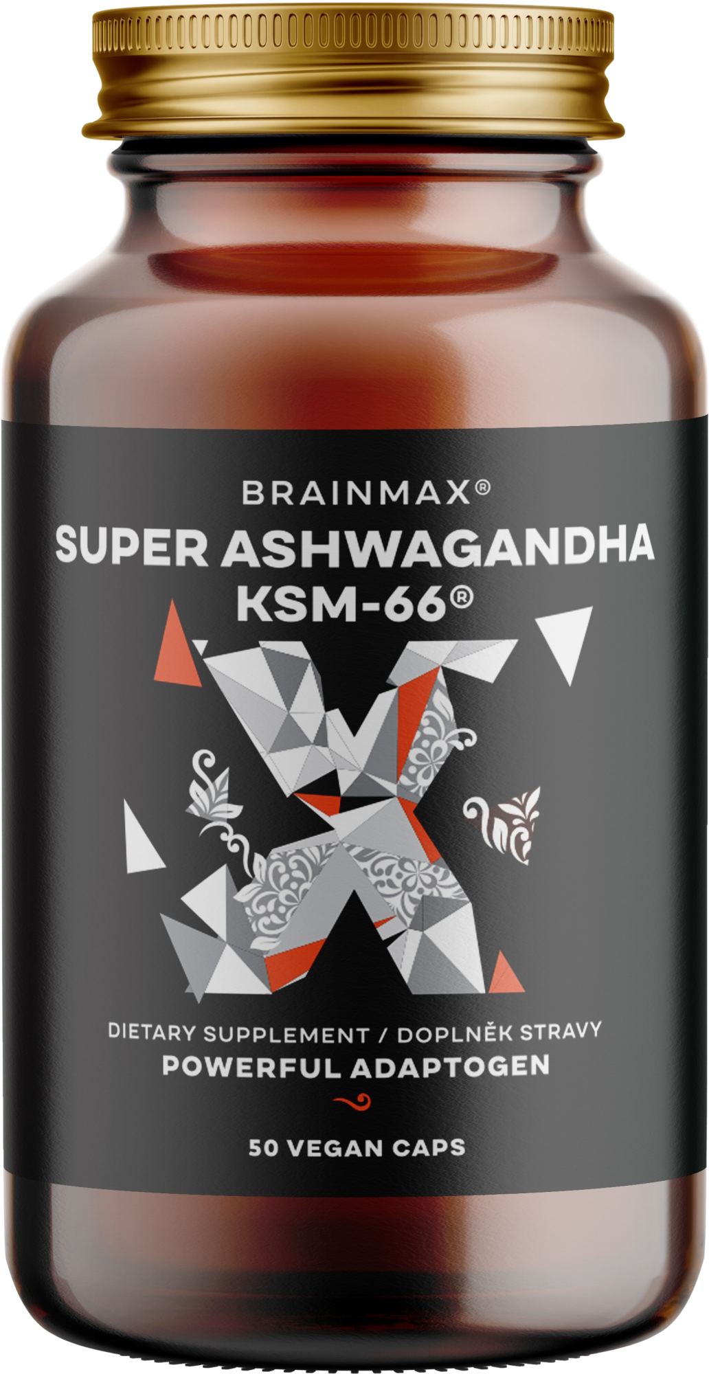 BRAINMAX Super Ashwagandha extrakt KSM-66®, 50 kapslí