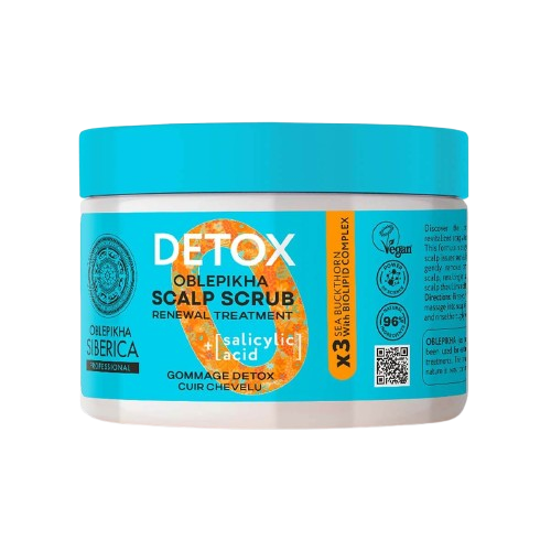 NATURA SIBERICA Oblepikha O Detox Detoxikační peeling pro vlasovou pokožku 300 ml