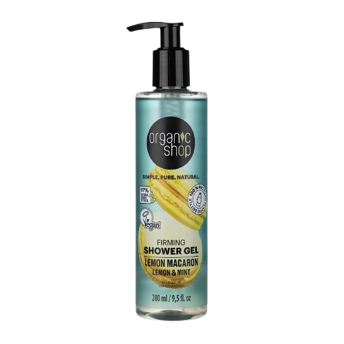 ORGANIC SHOP Zpevňující sprchový gel Lemon Macaron - Citron a máta 250 ml