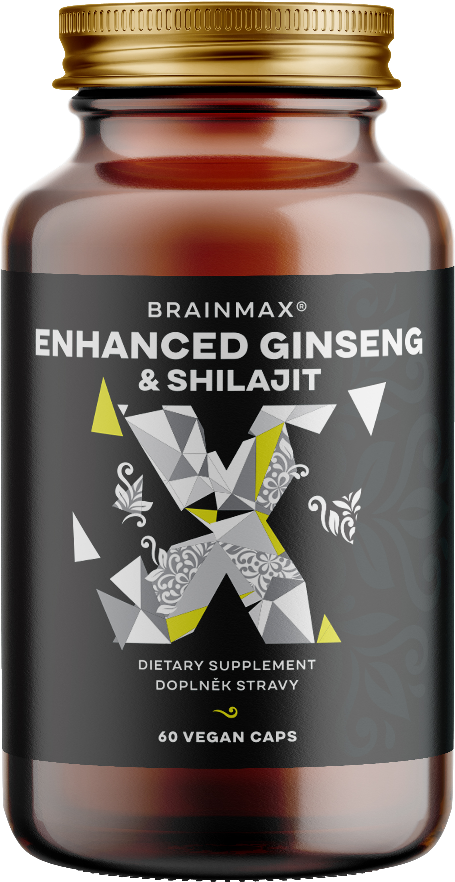 BRAINMAX Enhanced Ginseng & Shilajit 60 kapslí