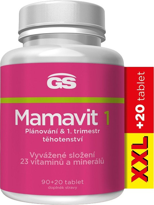 GS Mamavit 1 Plánovanie a 1 trimester XXL 90 + 20 tabliet
