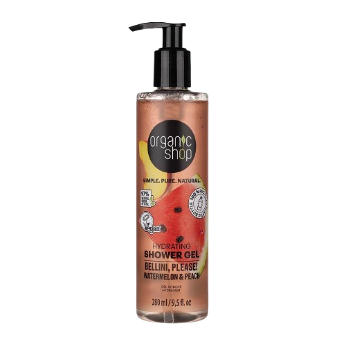 ORGANIC SHOP Hydratační sprchový gel Bellini, please! - Vodní meloun a broskev 280 ml