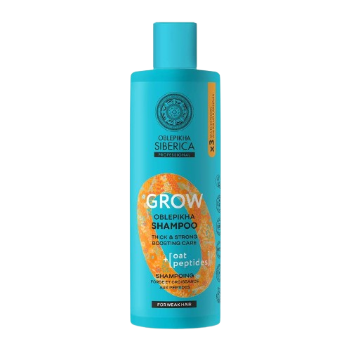 NATURA SIBERICA Oblepikha O Grow Peptidový posilňujúci šampón pre rast vlasov 400 ml