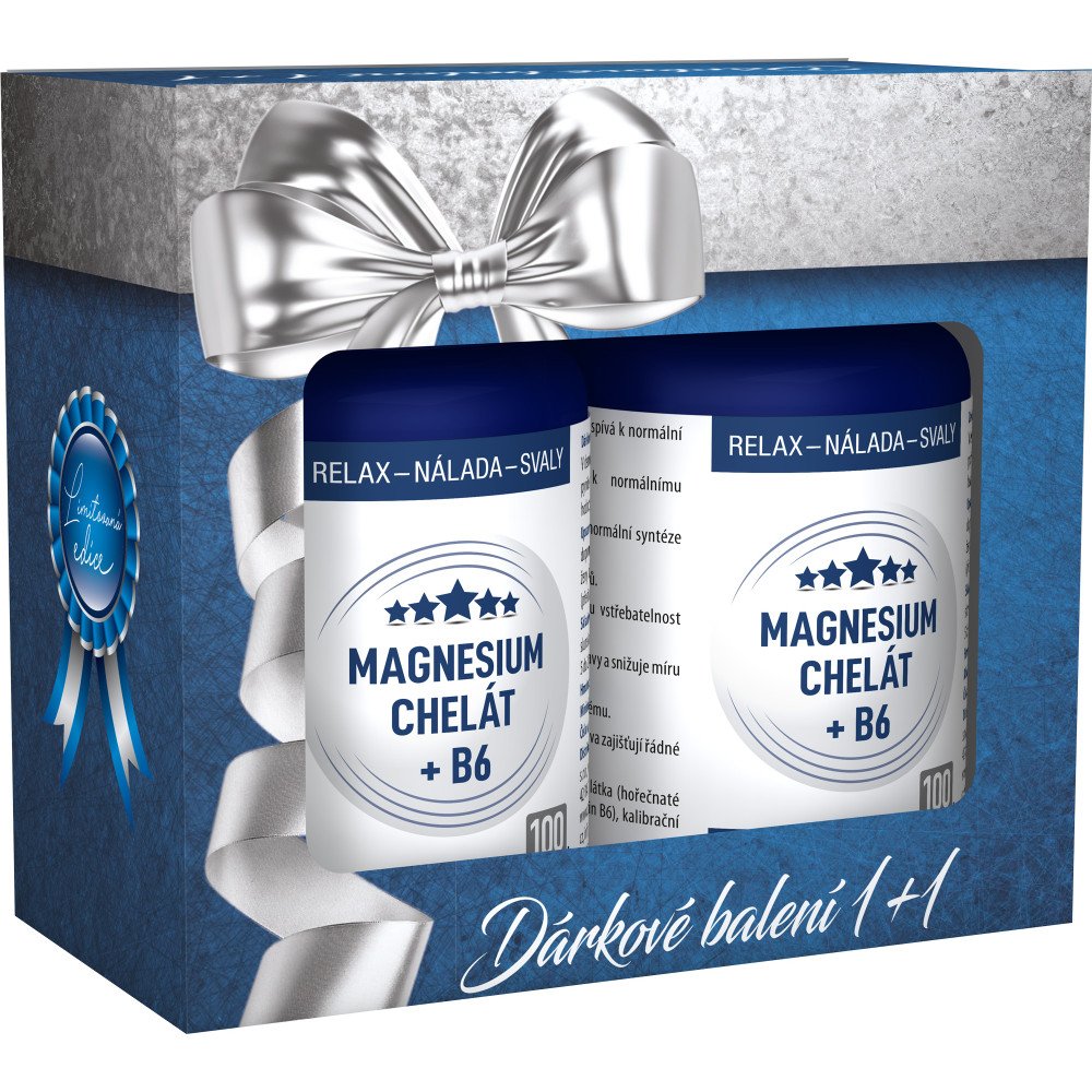 CLINICAL Magnesium chelát + B6 2 x 100 kapslí