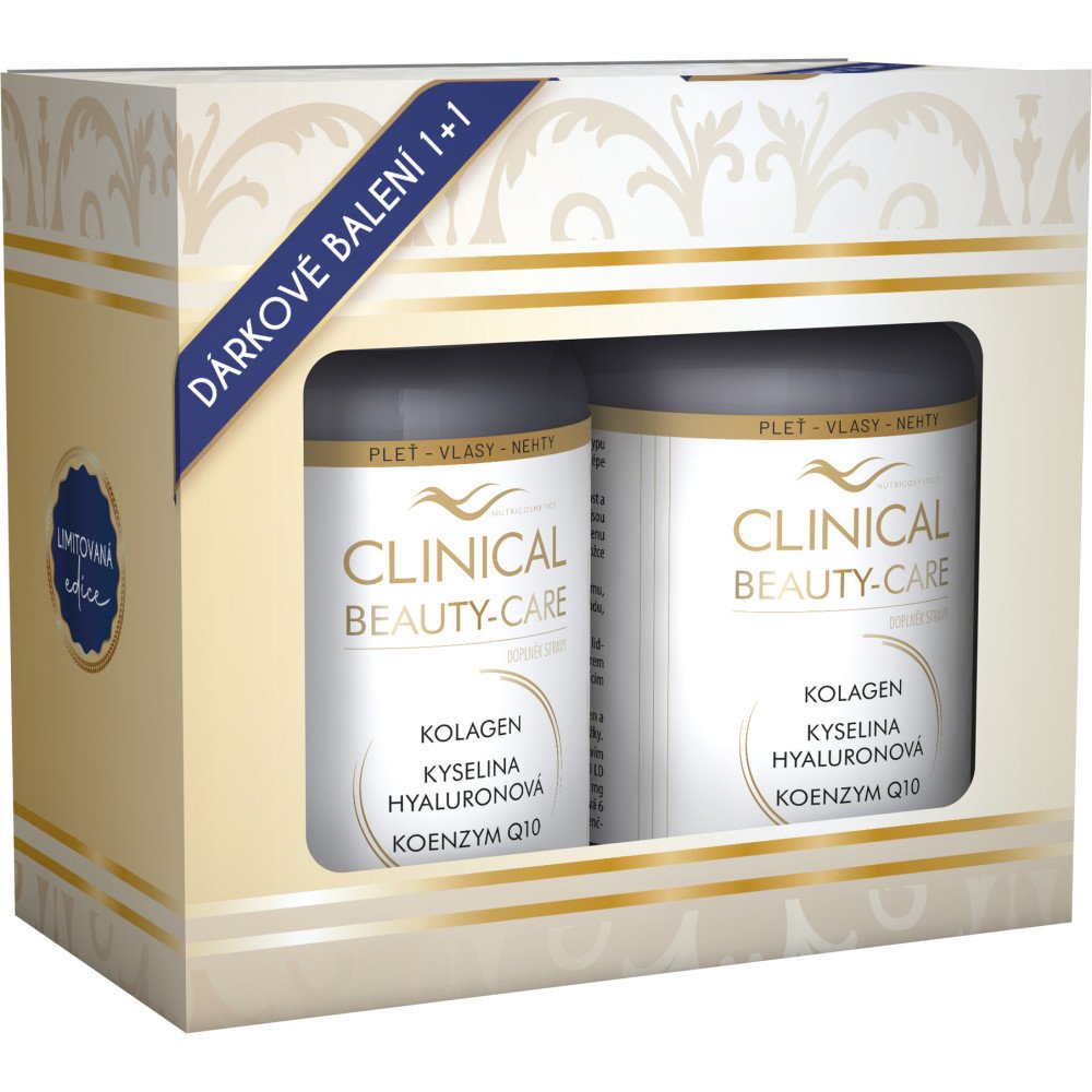 CLINICAL Beauty-Care Kolagen + kyselina hyaluronová + koenzym Q10 2 x 60 tablet