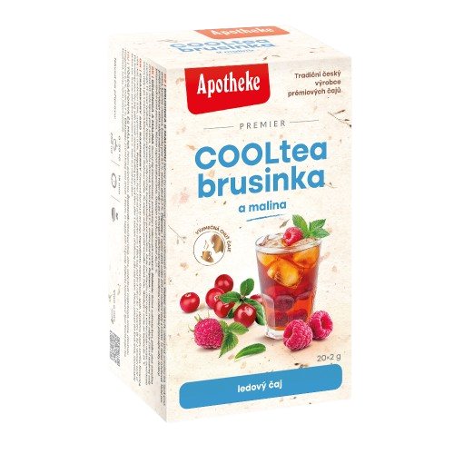 APOTHEKE COOLtea brusinka s malinou 20 x 2 g