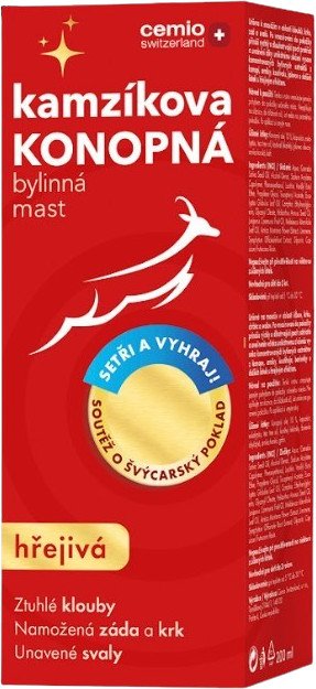CEMIO Kamzíkova konopná mast hřejivá 200 ml