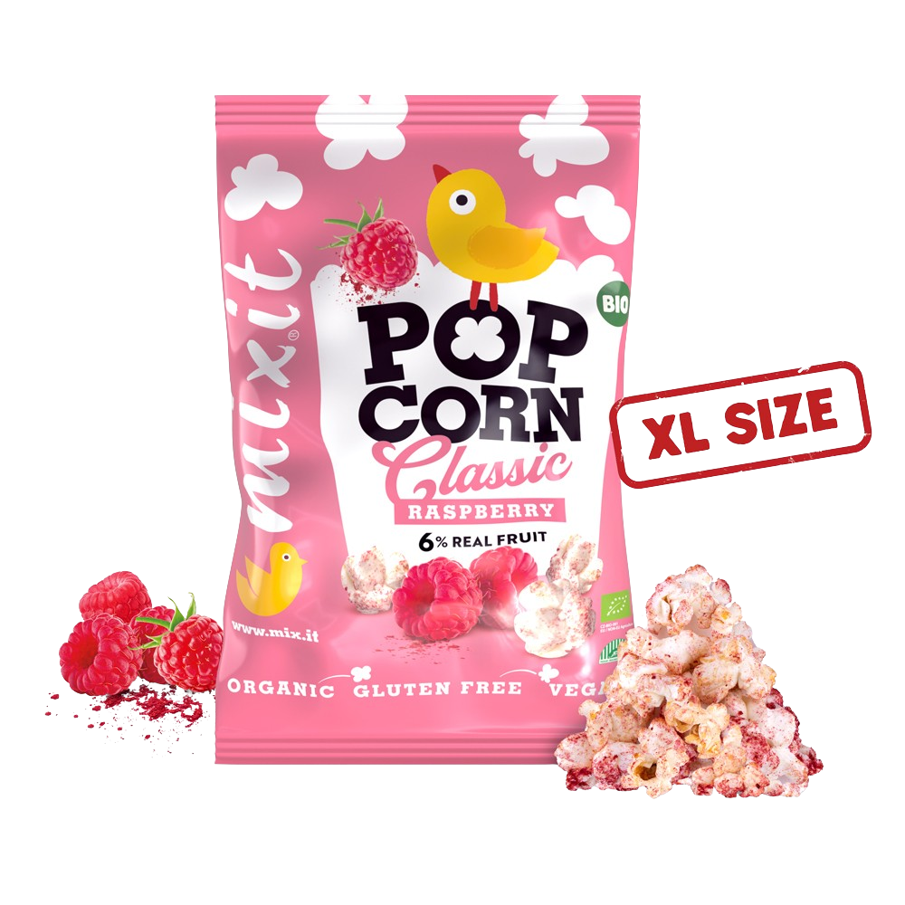 MIXIT Velký BIO popcorn - Malina 75 g
